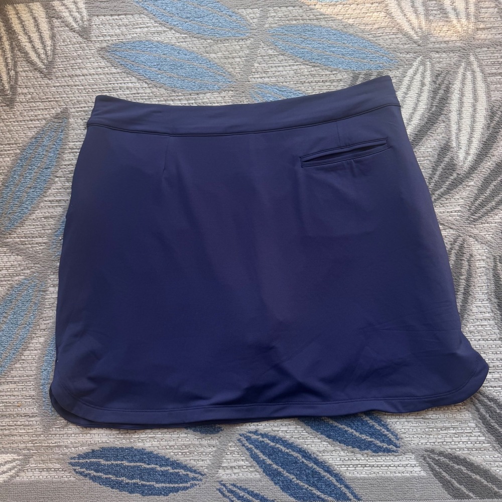 Peter Millar NWT Women's Essential Alice Petal Hem Navy Skort Size 2XL - Picture 6 of 10